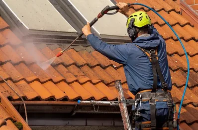 Démoussage et hydrofuge de toiture à Bosquel
